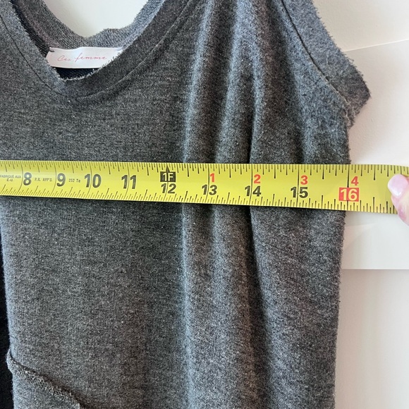 Ces Femme Gray Jumpsuit with pockets - adjustable with back ties.. one size - Picture 7 of 9